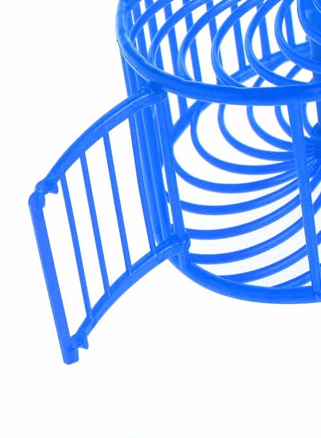 Sage Square 13cm Jumbo Running Cum Jogging Cum Exercise Wheel for Hamster/Dwarf/Gerbil/Mice/Mouse (Blue) - Image 4